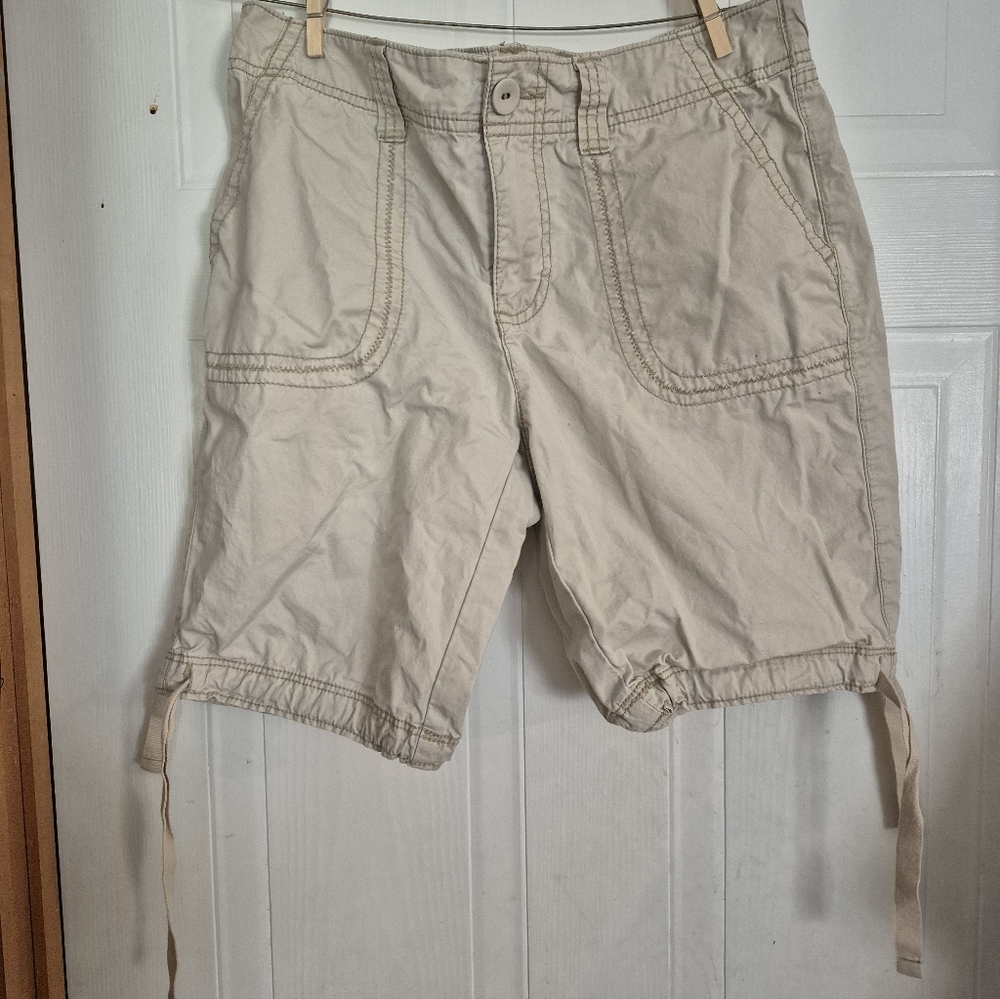 St. John's Bay Women's Beige Cargo Shorts